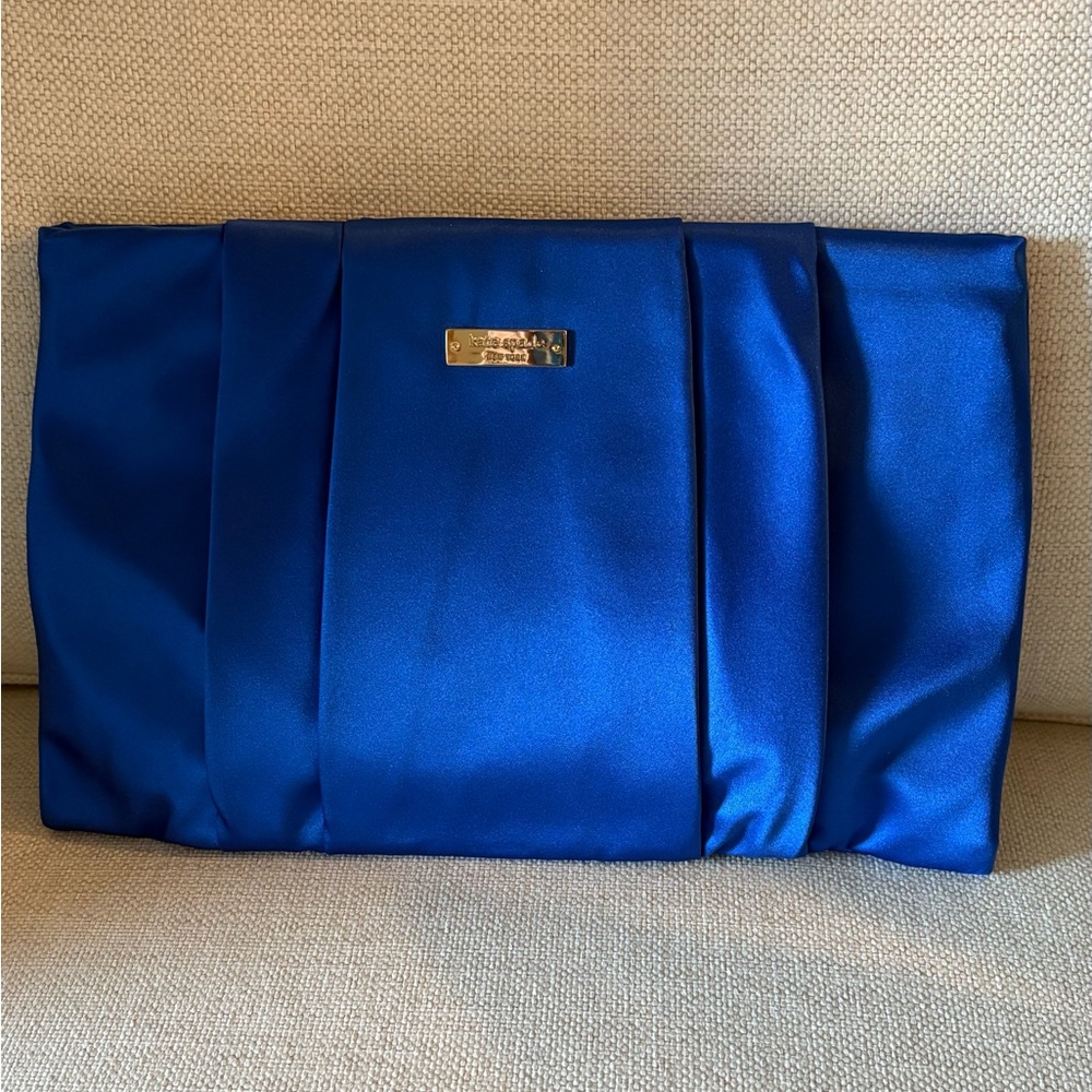 NWT Kate Spade satin clutch with dust bag.